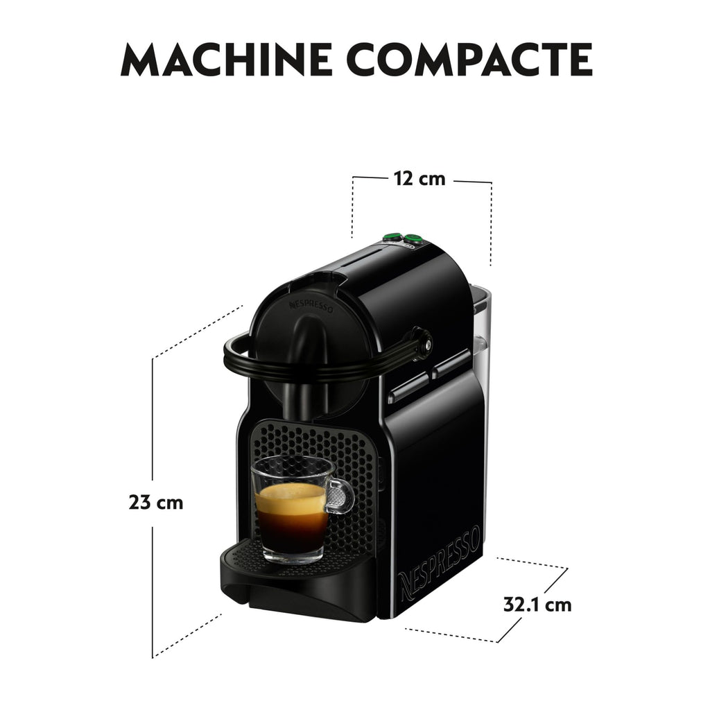 Machine à Café Expresso Noir 19 Bars + Kit Bienvenue – Design Compact EN80.B