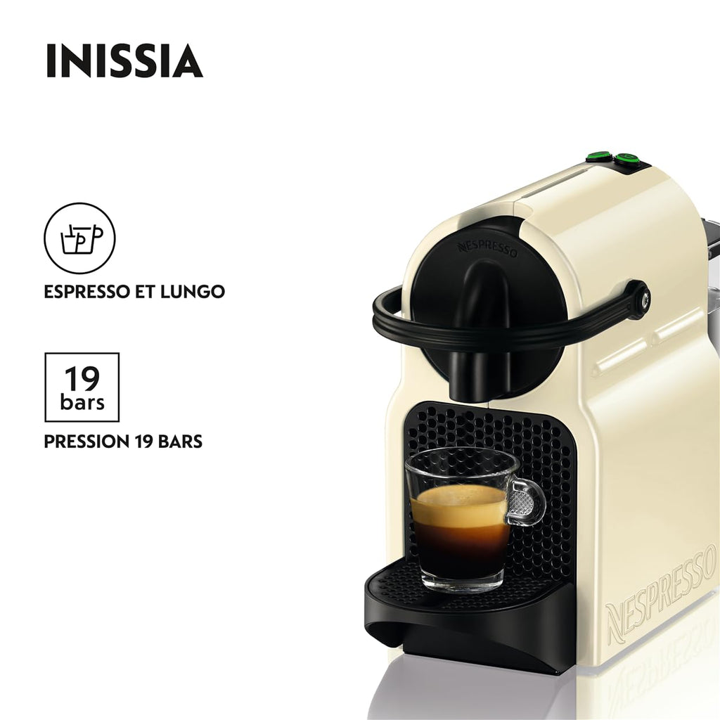 Machine à Café Expresso Crème Vanille 19 Bars + Kit Bienvenue – Compact EN80.CW